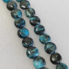 10 cuentas de piedras lentejas jaspe azul