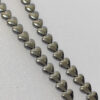 10 cuentas piedras de hematite corazon
