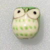 Cuenta de ceramica Buho verde - Imagen 2