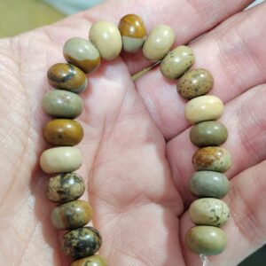 20 rondeles jaspe 8x5mm