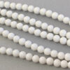 36 gemas piedras semipreciosas Jade blanco 8mm - Imagen 2