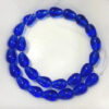 Hilo de 25 cuentas de cristal lagrimas de 9x6mm color azulon
