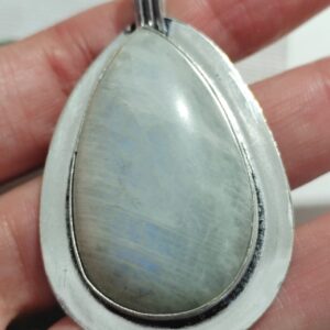 colgante piedra luna 925