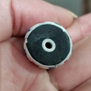 cuenta de murano rayas