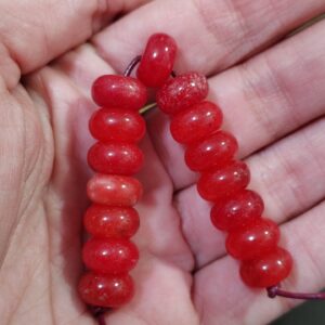 15 cuentas jade rondel