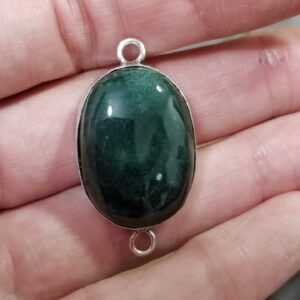 conector ágata musgosa 35x19mm