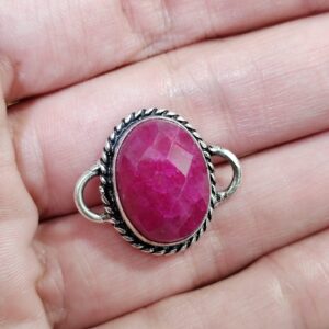 conector de piedra rubí 23x20mm