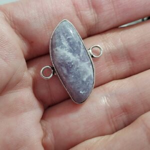 conector de lepidolita 25x20mm