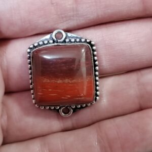 conector de jaspe rojo 27x21mm