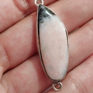 conector opalo rosa natural 42x14mm