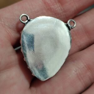 conector piedra luna con destellos 27x25mm