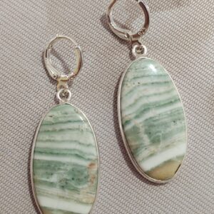 pendientes jaspe imperial 925