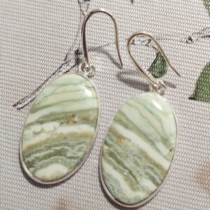 pendientes 925 jaspe imperial