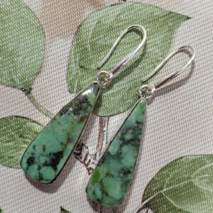 pendientes turquesa africana 925
