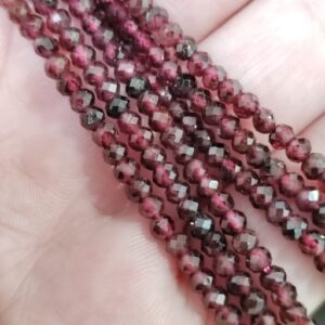 hilo de granates facetados 3mm