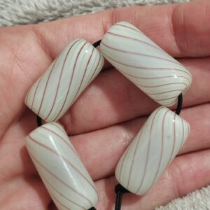 1 tubo murano cristal soplado 25x12mm