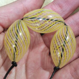 1 cuenta ovalo murano soplado 32x19mm