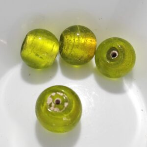 1 cuenta murano bola verde