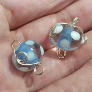 1 cuenta murano rondel conector