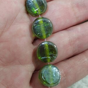 1 cuenta murano pastillas verde