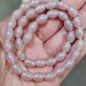 1 hilo 40 cuentas de cristal de murano rosa 9x7mm