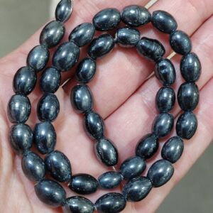 1 hilo de 40 cuentas de cristal de murano 9x5 mm