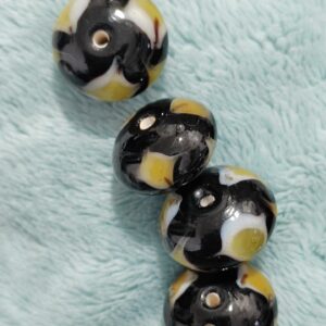 1 cuenta murano rondel 18x11mm