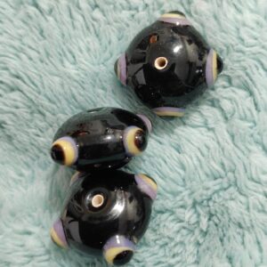 1 cuenta murano rondel 17x10mm