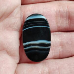 cabujón ágata bandeada 25x15mm