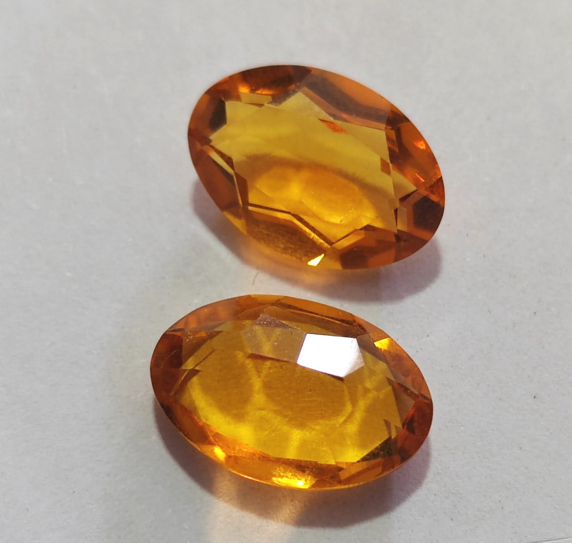2 citrinos naturales oval cut 16x12mm - Imagen 2