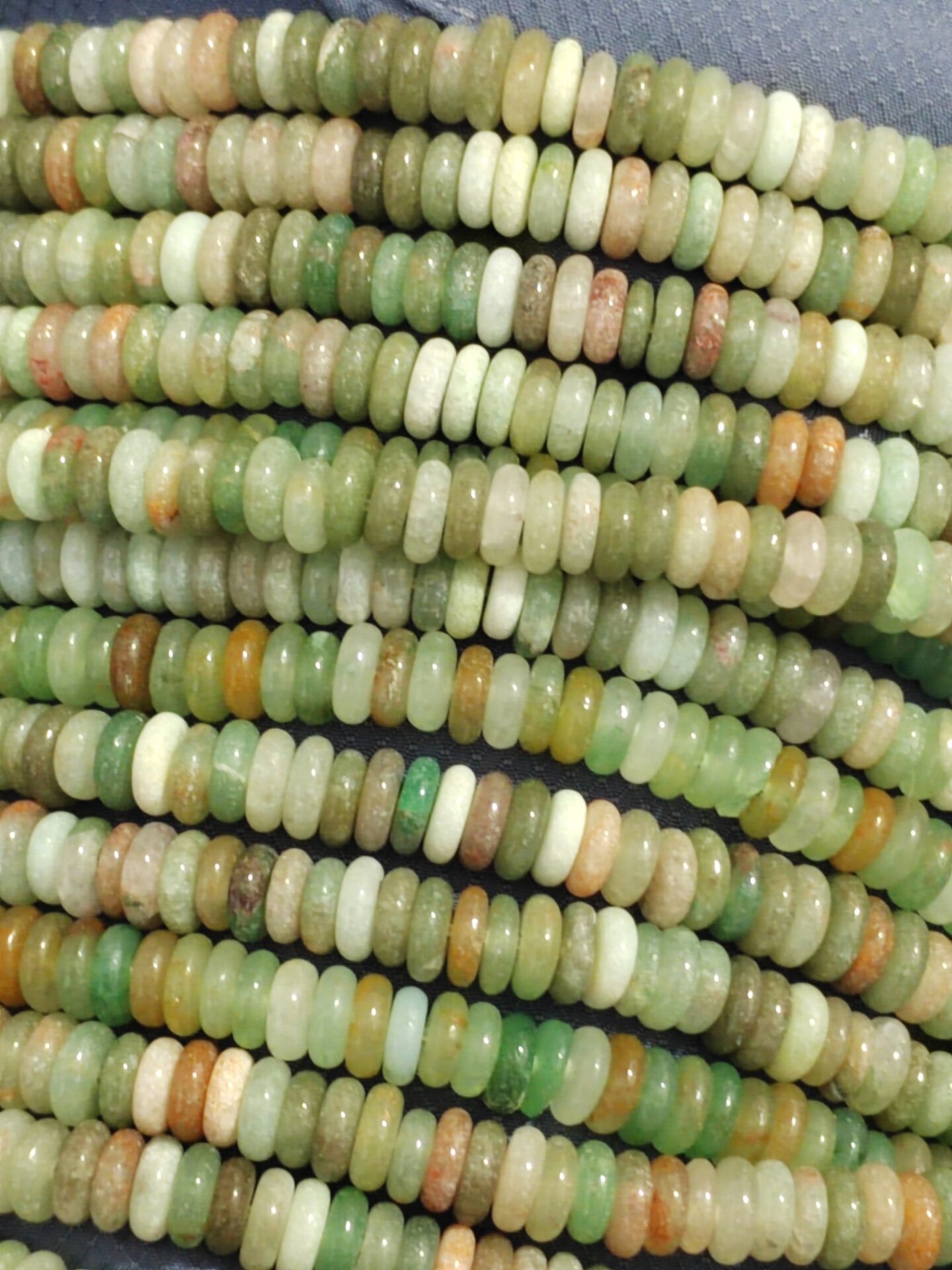 1 hilo jade rondel multicolor 6x2mm