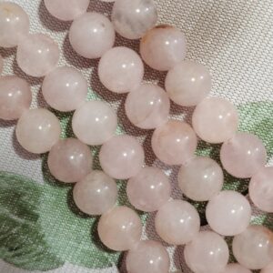 hilo de cuarzo rosa 8mm
