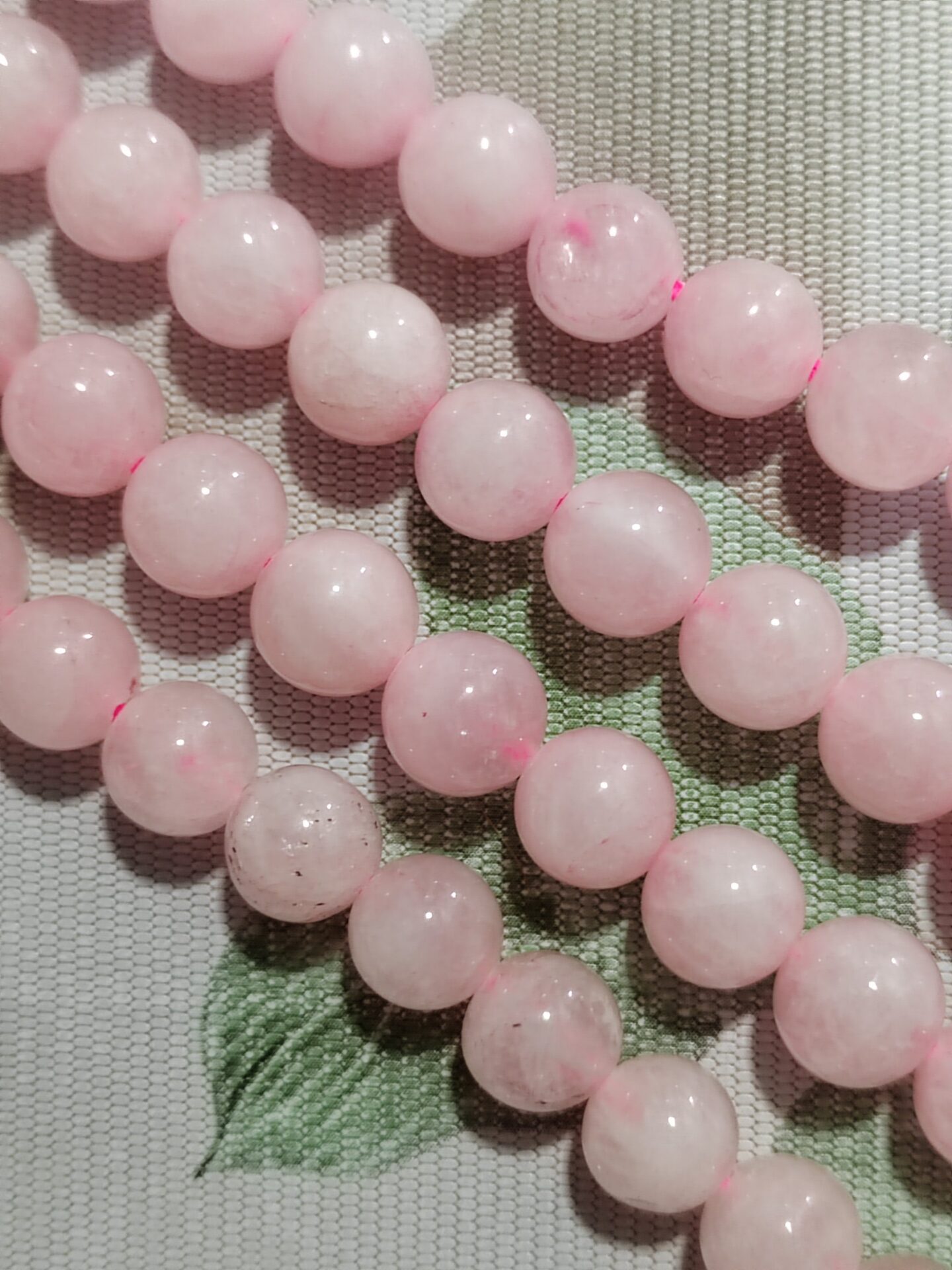 hilo de cuarzo rosa 8mm