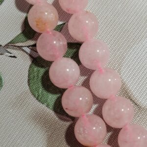 hilo de cuarzo rosa 10mm