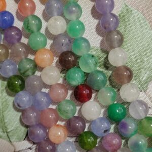 1 hilo de jade multicolor 8mm