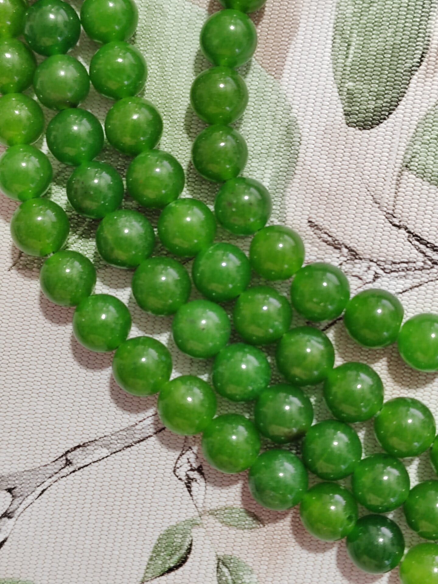 1 hilo jade verde esmeralda 8mm