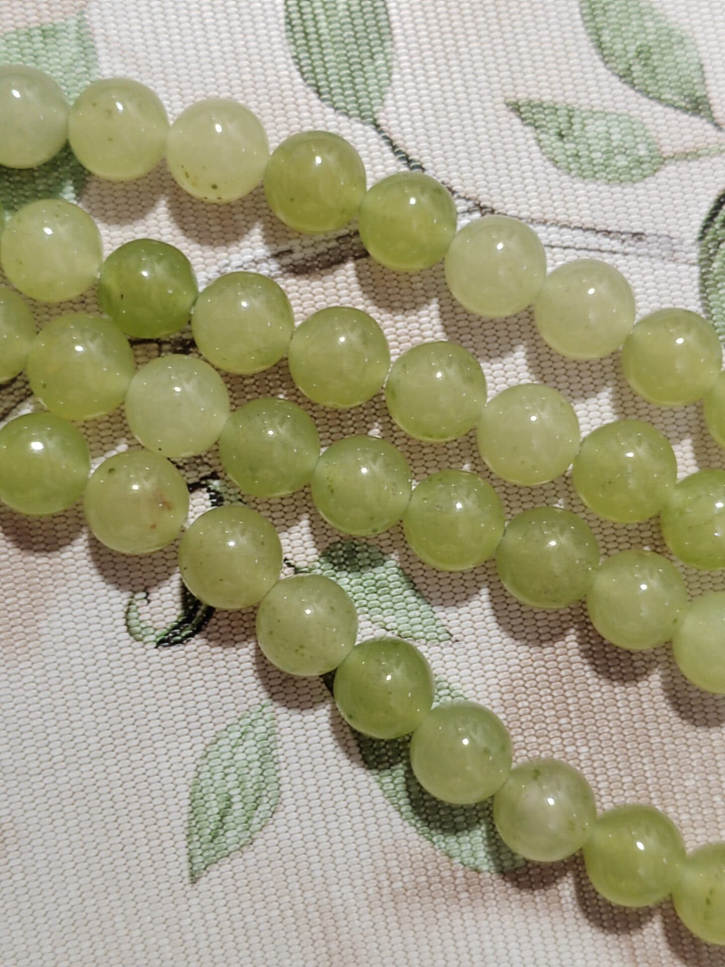 1 hilo de jade natural 8mm