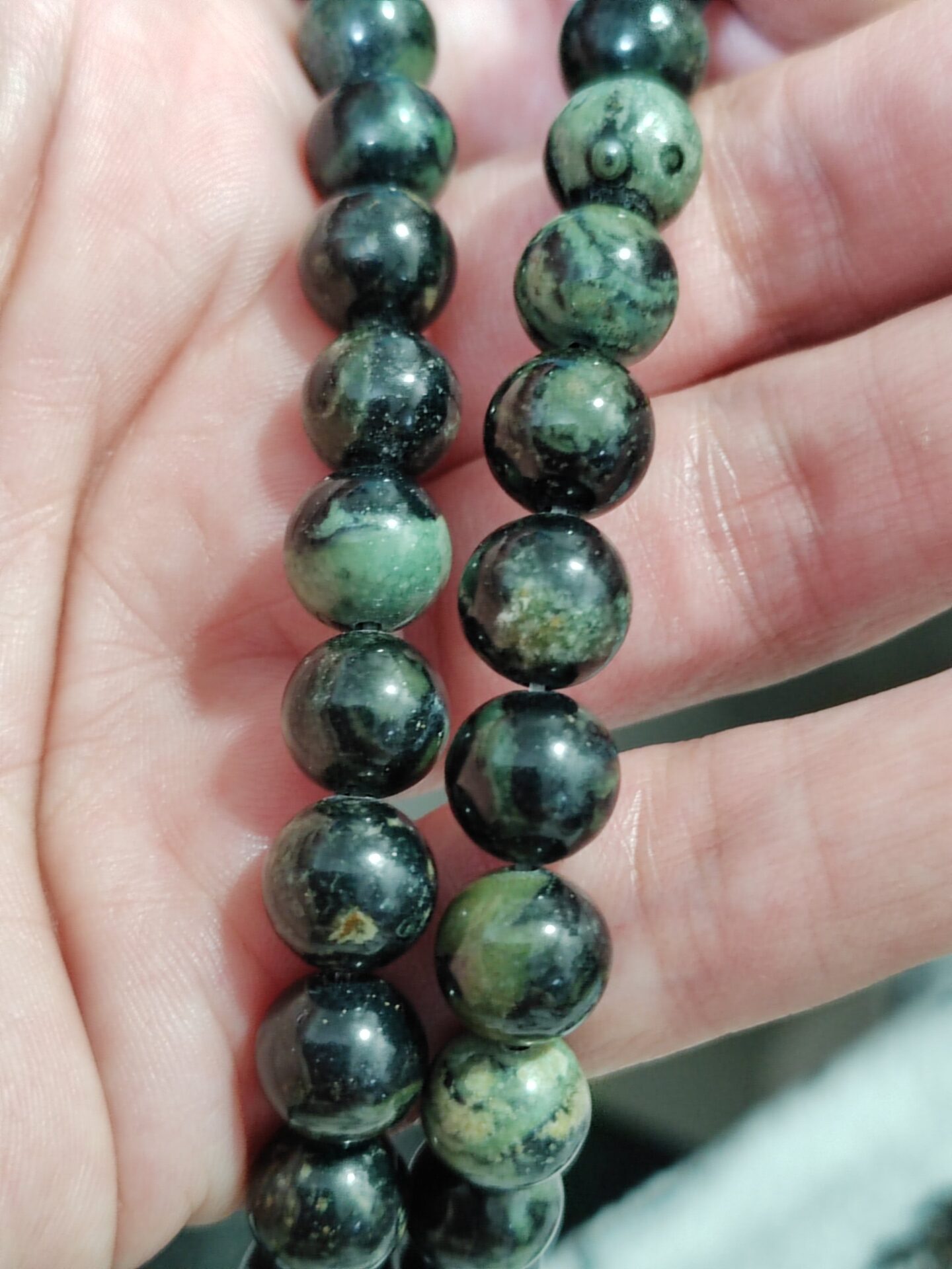 1 hilo de jaspe kambaba 8mm