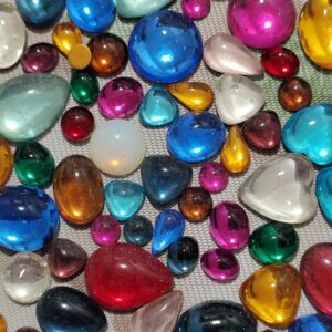 100 cabujones cristal mix