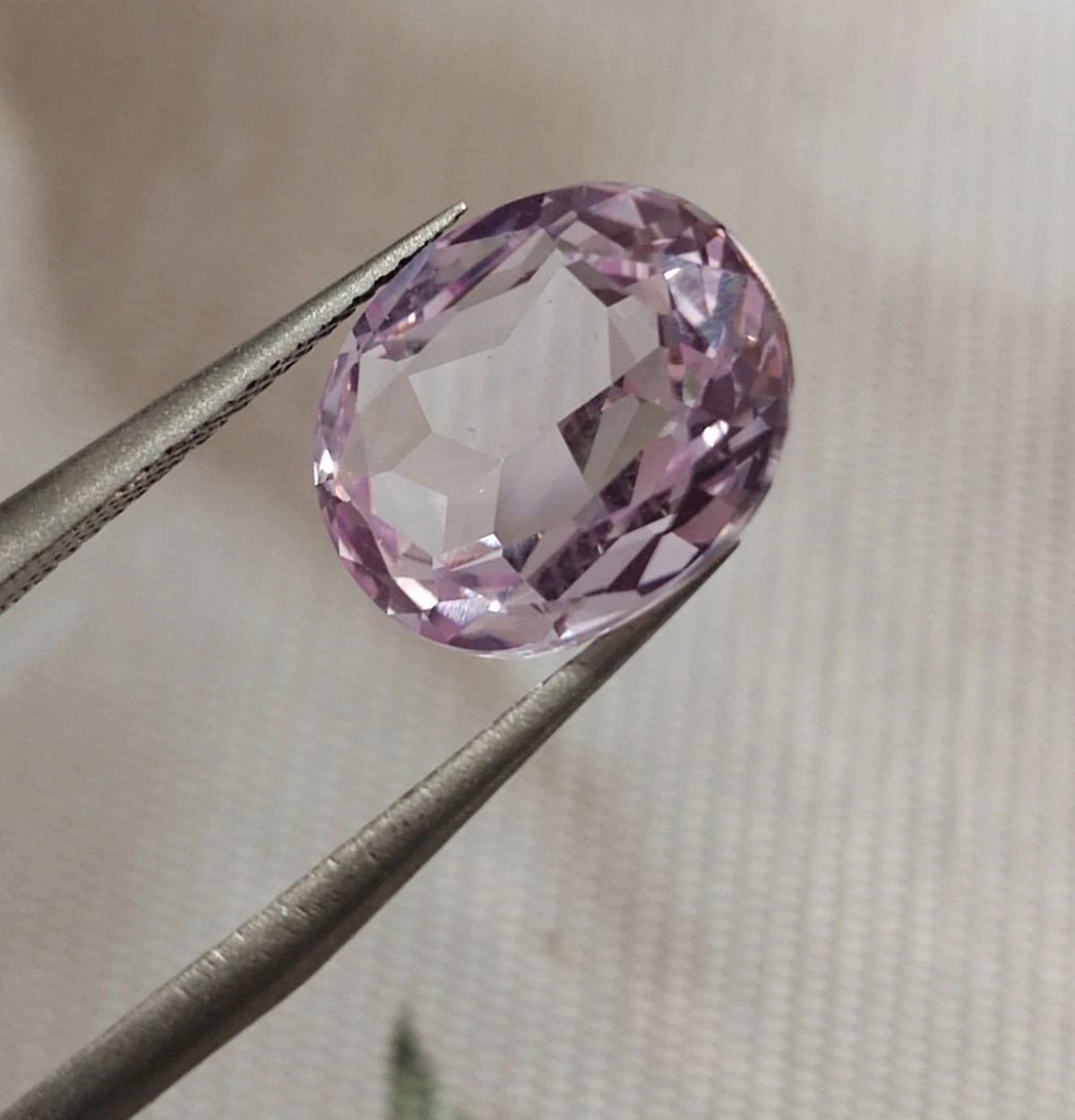 zafiro rosa claro 12x10mm - Imagen 2