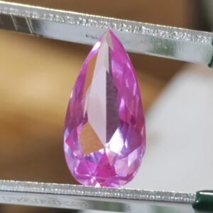 zafiro extra rosa lágrima 16x8mm