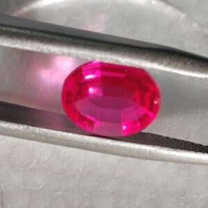 Rubí oval Dámero 9x7mm