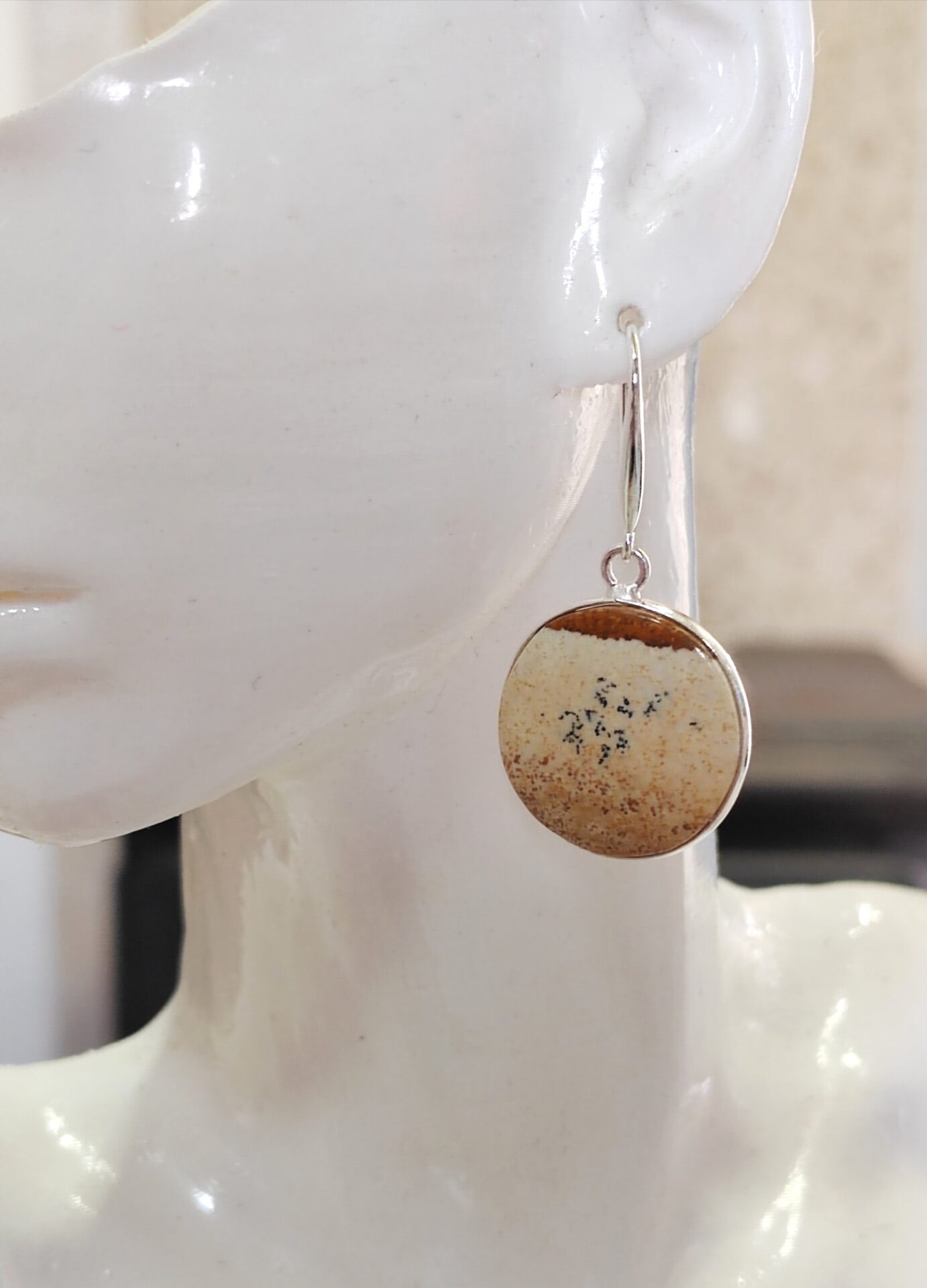 pendientes jaspe paisaje