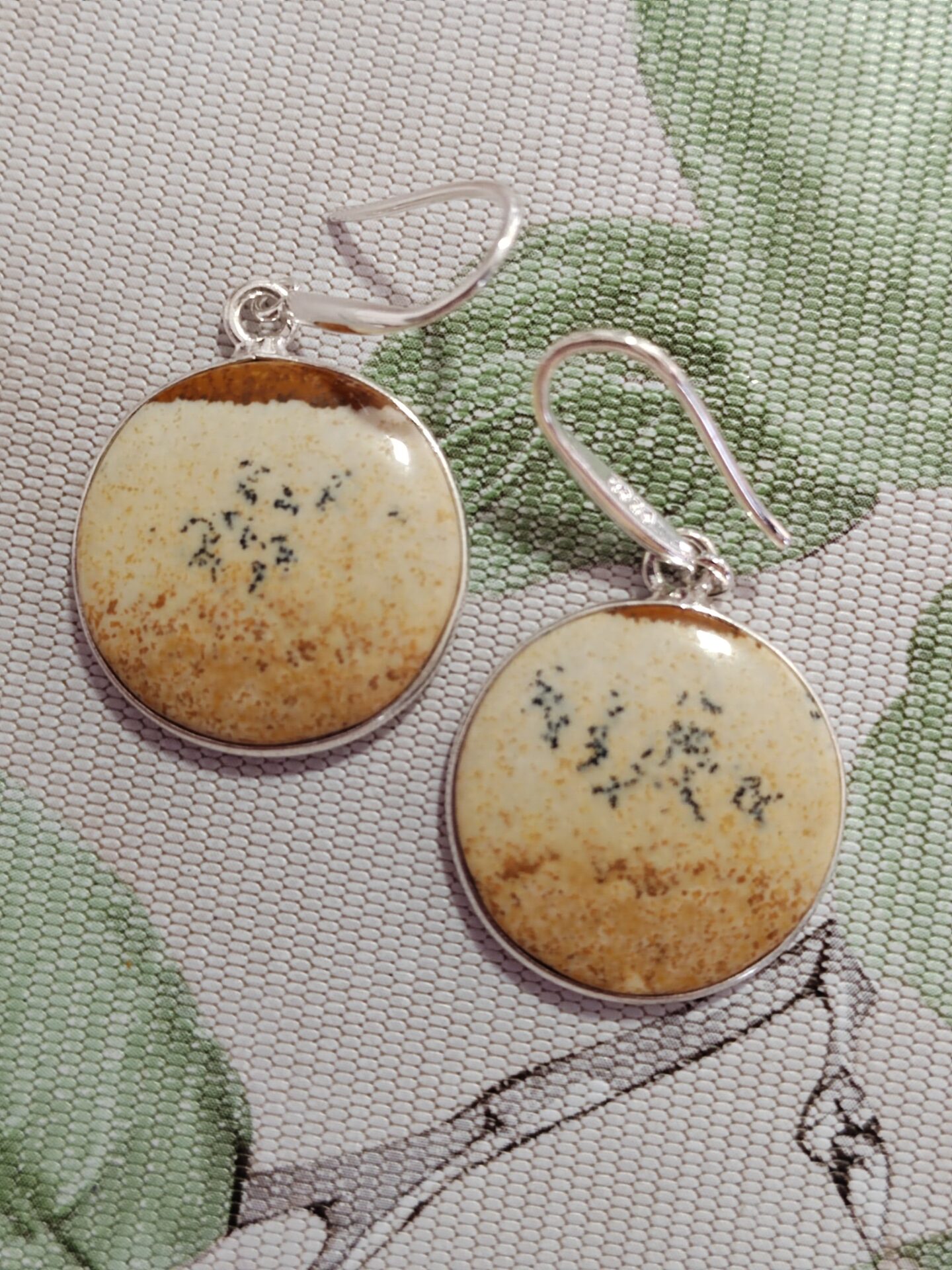pendientes jaspe paisaje - Imagen 2